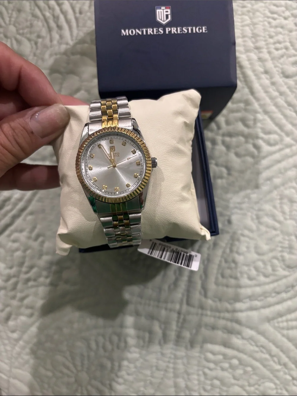 Men's Two-Tone Silver and Gold Bracelet Watch 38mm